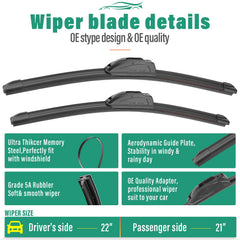 Windsmile Honda Pilot 14in rear wiper blade for improved rear visibility.