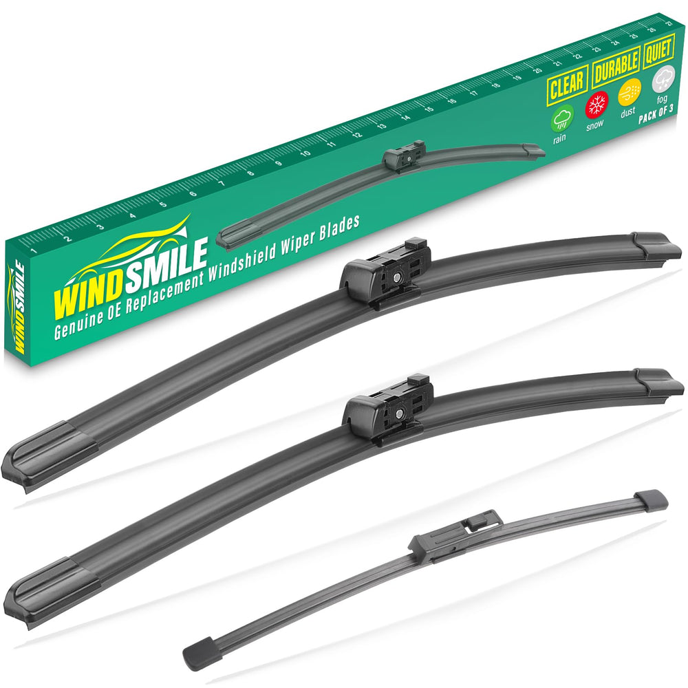 WINDSMILE ID4 28-inch front wiper blade for clear, streak-free rain visibility.