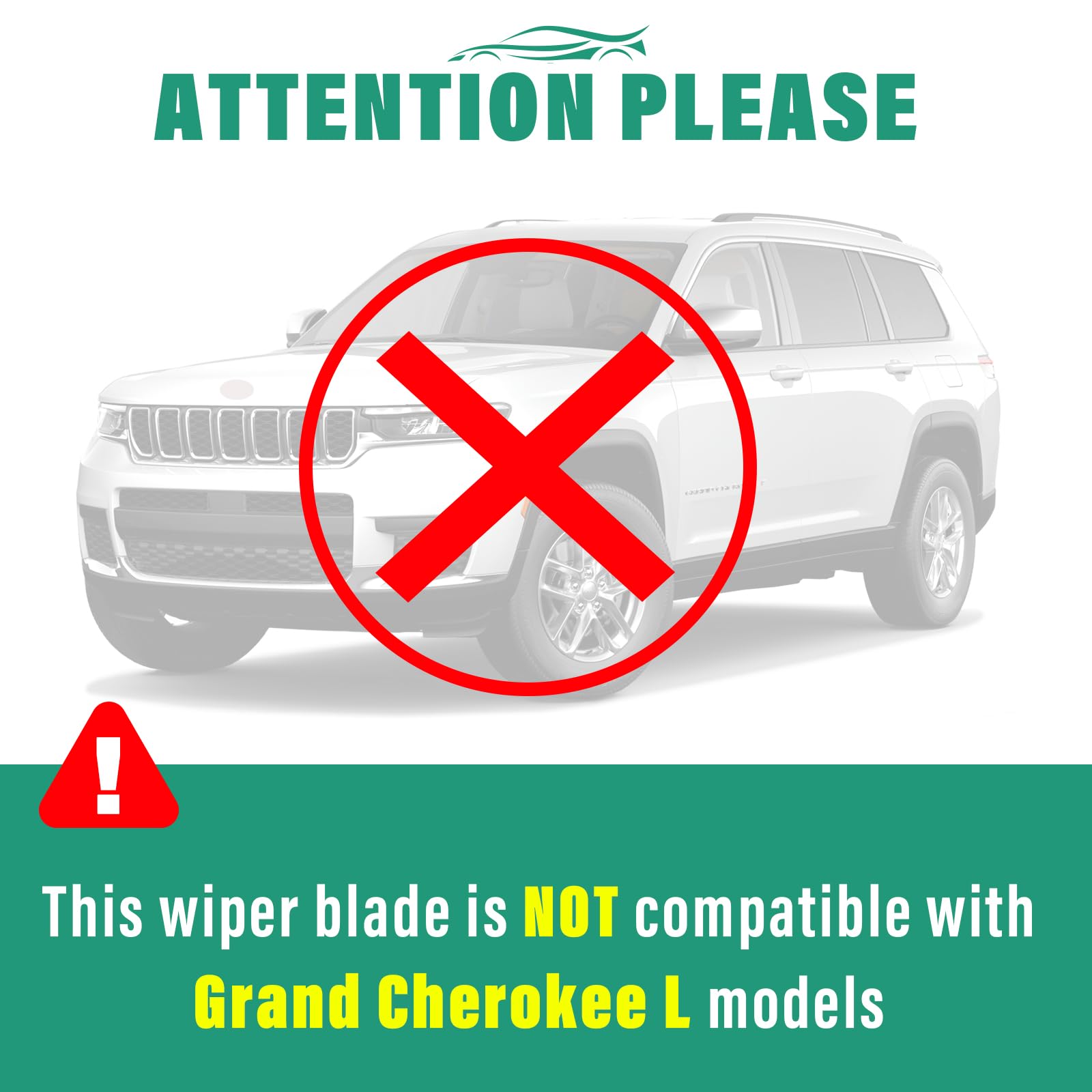 WINDSMILE Jeep Grand Cherokee 12-inch rear wiper for reliable clearance