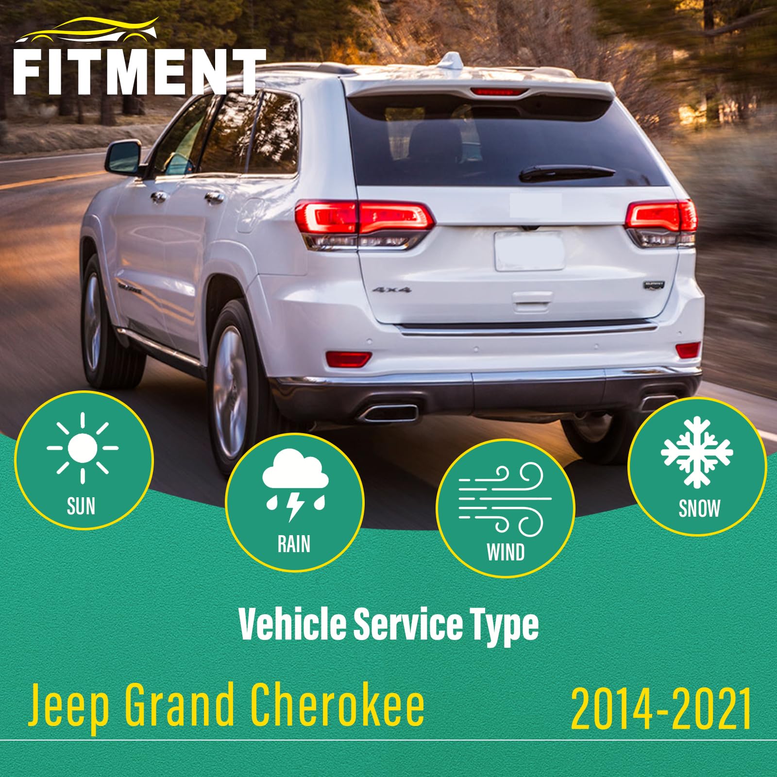 WINDSMILE Jeep Grand Cherokee 21inch front wiper blade delivers streak-free wipe
