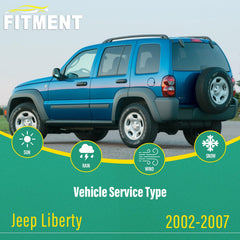 WINDSMILE Jeep Liberty front wiper 19-inch right in use for streak-free wiping