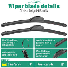 WINDSMILE Jeep Liberty rear wiper 10-inch in action improving rear visibility