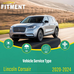 WINDSMILE 18-inch front wiper blade on Lincoln Corsair ensures confident rain clearing