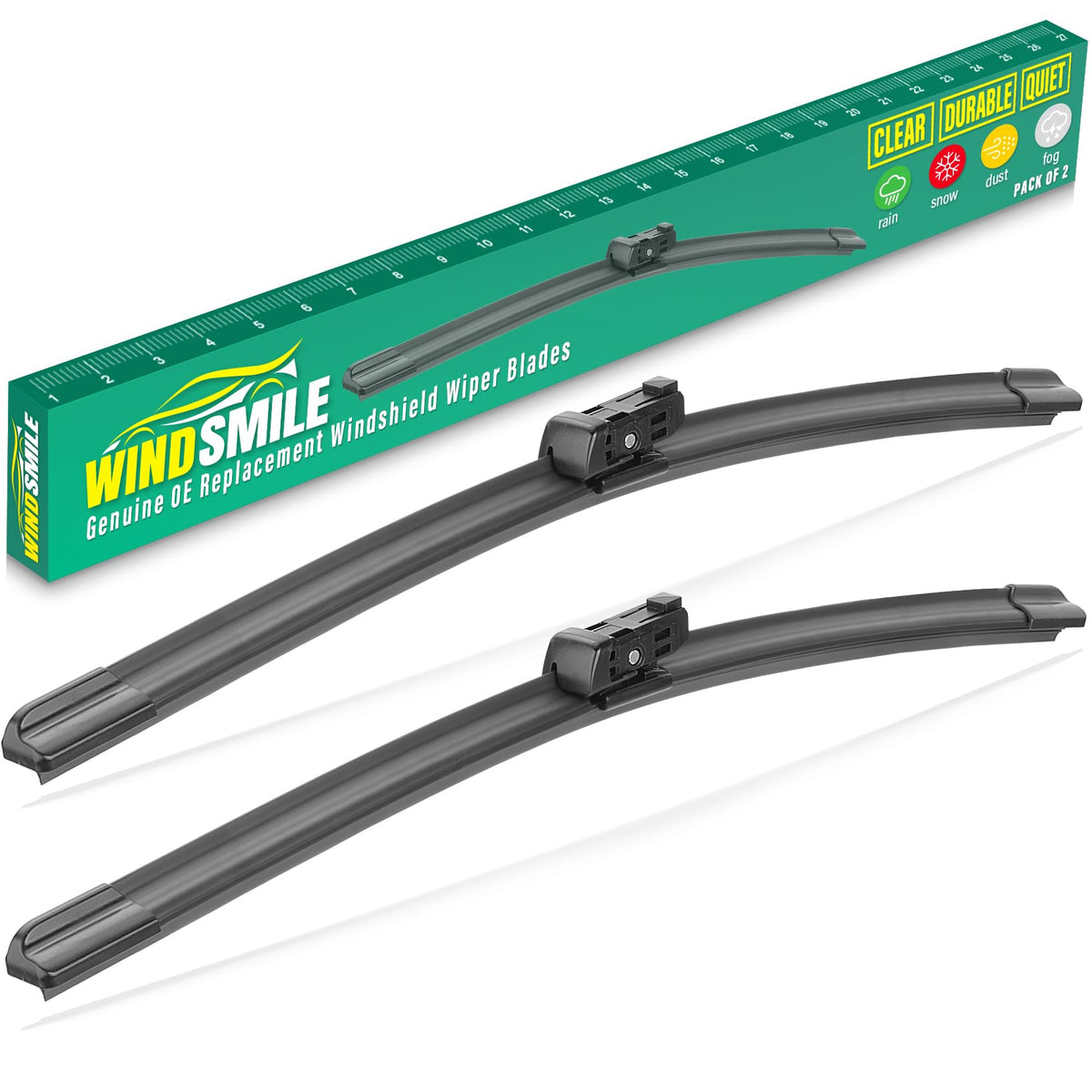WINDSMILE Maverick 22-inch front wiper blade for clear rain visibility