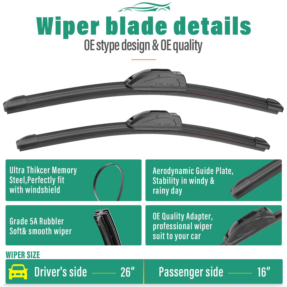 WINDSMILE 14-inch rear wiper blade enhances rear visibility in rain for CX-30.