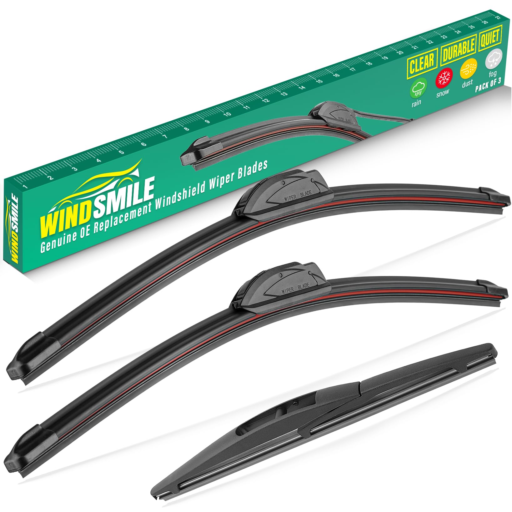 WINDSMILE Mazda CX-50 front 26-inch wiper blade for clear, streak-free visibility.