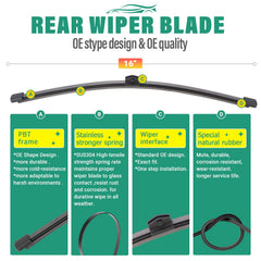 WINDSMILE Mercedes Metris all-weather front wiper for durable, long-lasting performance