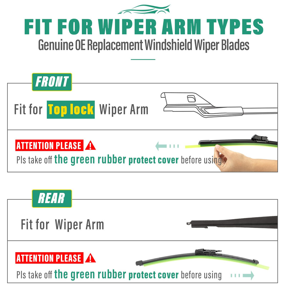 WINDSMILE Wind-resistant design maintains consistent contact for reliable wipes