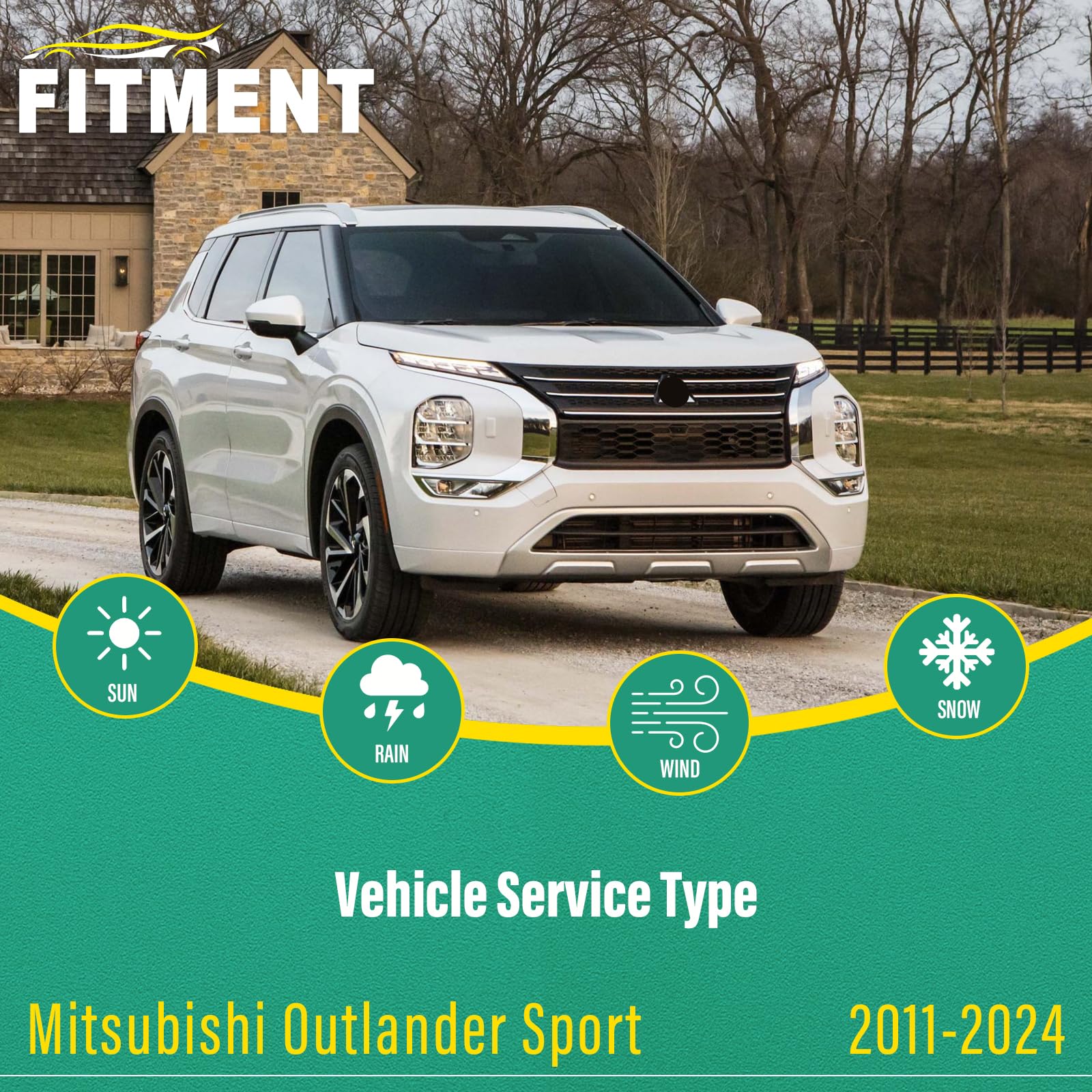 WINDSMILE Outlander Sport 21-inch front wiper blade for wet weather reliability