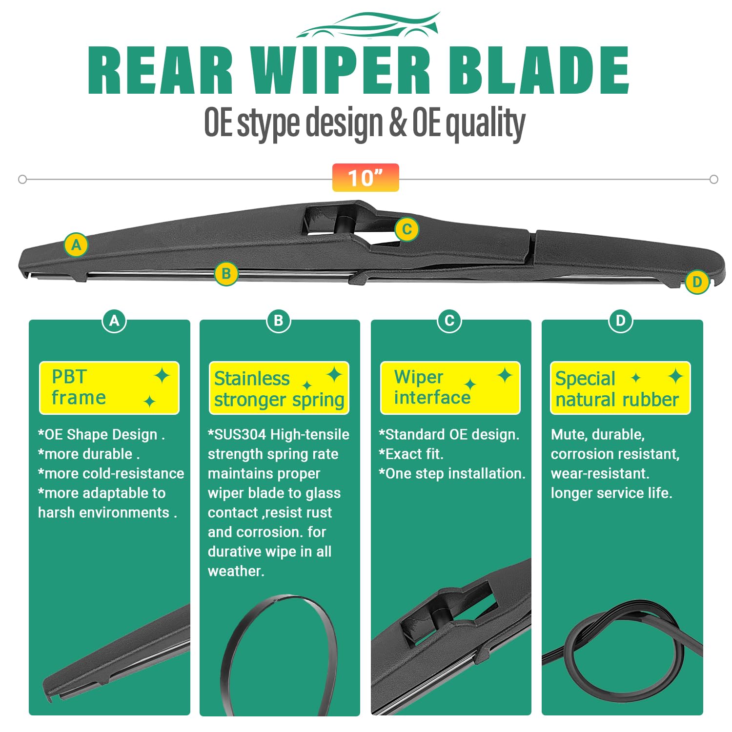 WINDSMILE pack-3-wiper-blades provides complete replacement kit