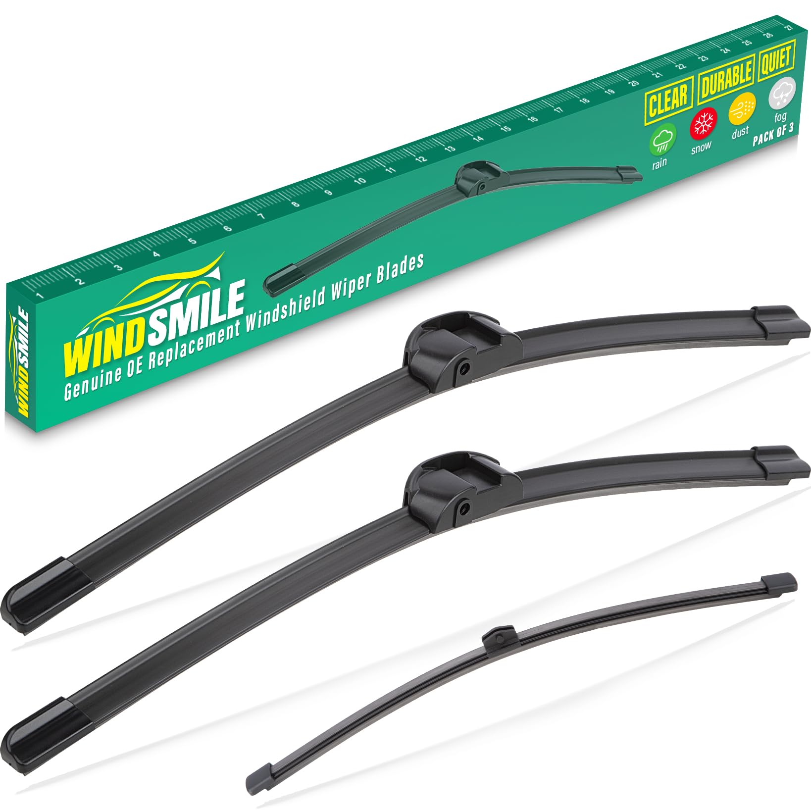 WINDSMILE Porsche Cayenne front wiper blades 26inch for streak-free visibility