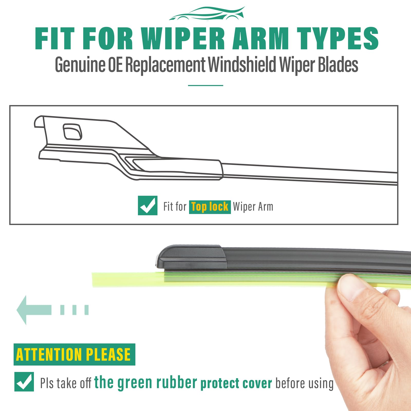 WINDSMILE blades maintain precise contact and even pressure across windshield.
