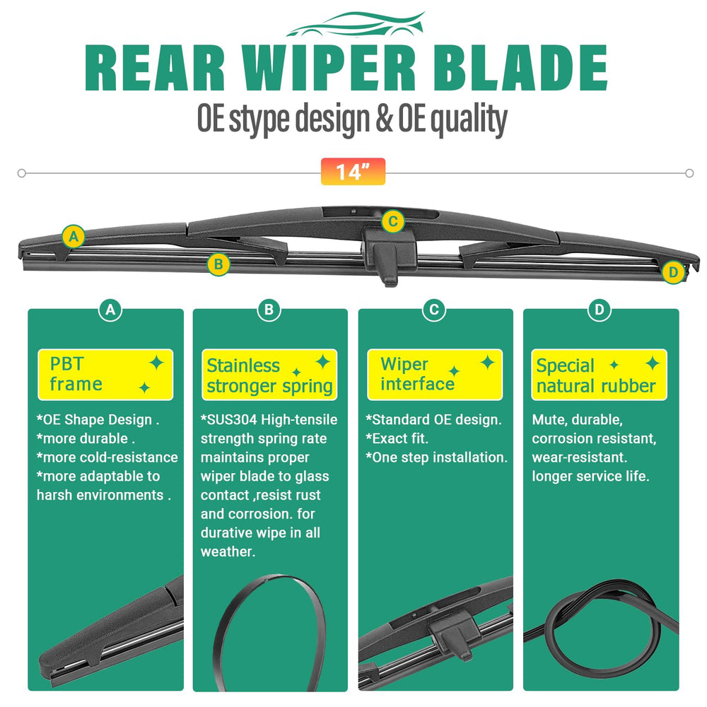 Windsmile premium all-weather wiper set provides dependable, OEM-like quality.