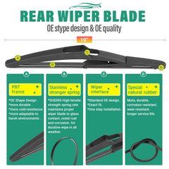 WINDSMILE rubber blade construction for smooth wipes