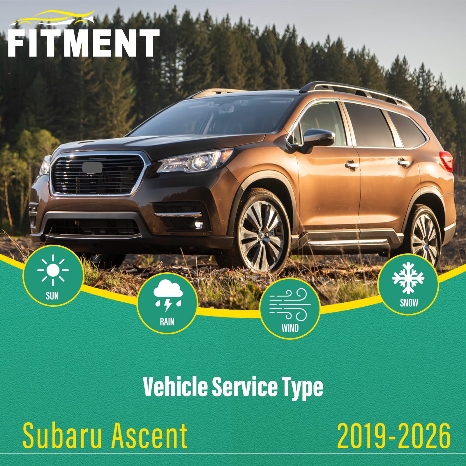 WINDSMILE 20-inch front blade for Subaru Ascent delivers reliable passenger-side wipe.