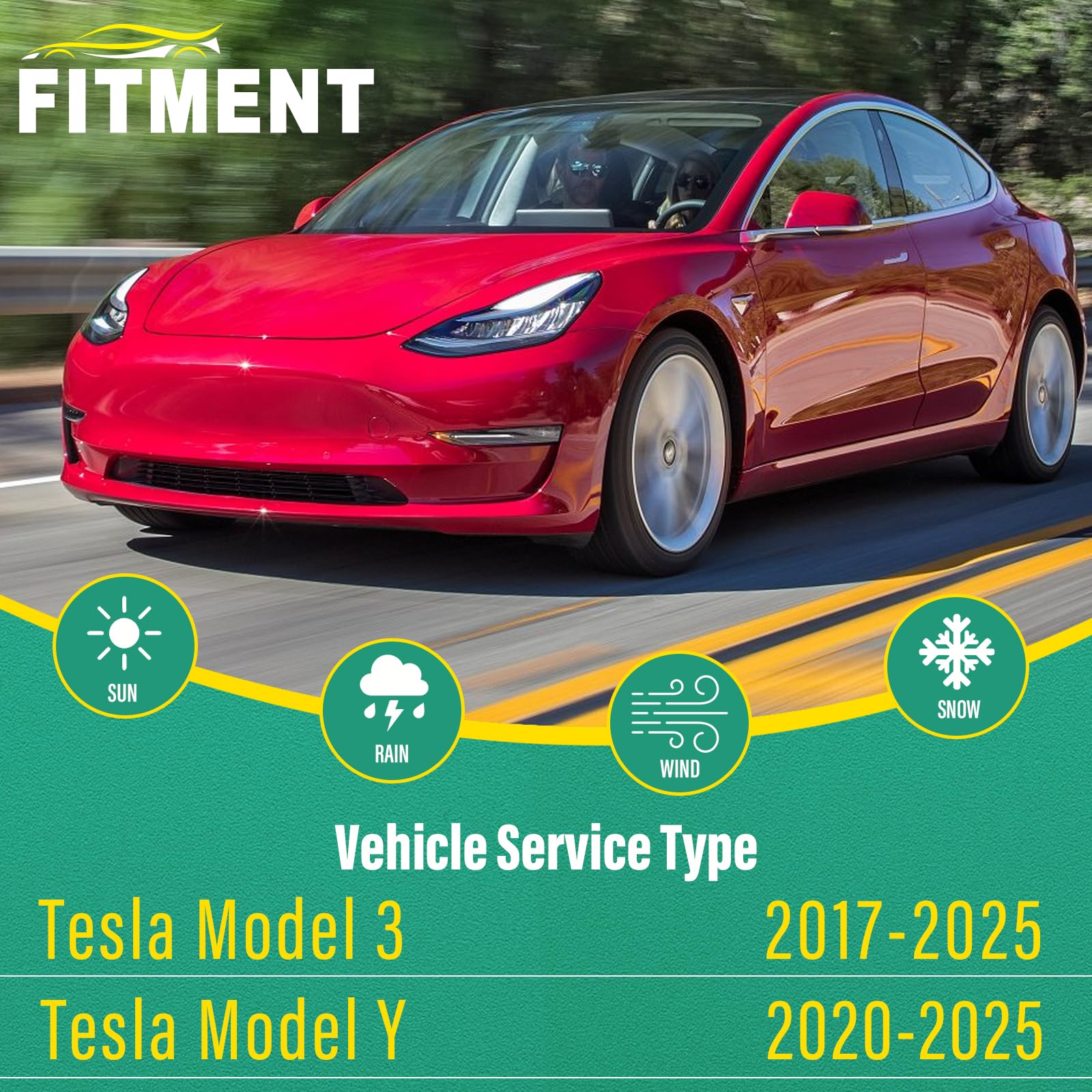 Windsmile Tesla Model 3 19-inch wiper blade delivers streak-free performance.