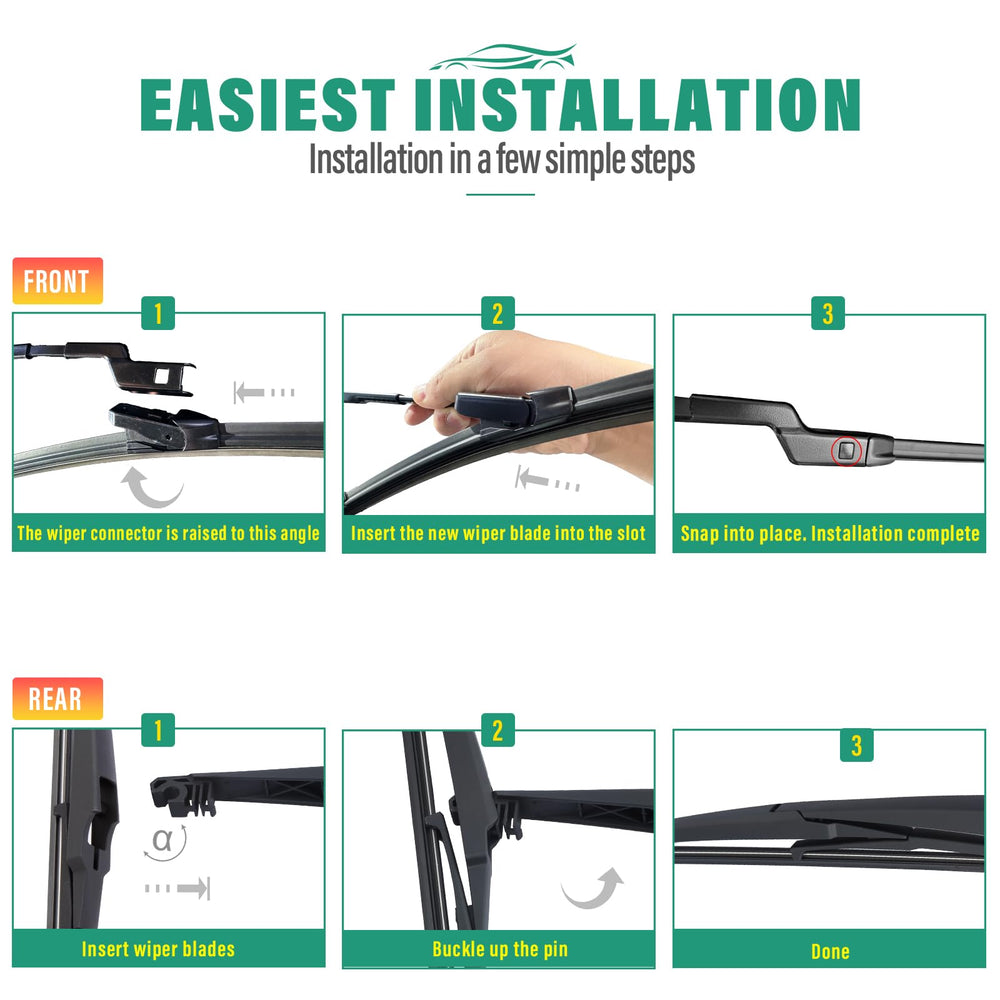 WINDSMILE Trax all-weather wipers resist UV and temperature extremes.