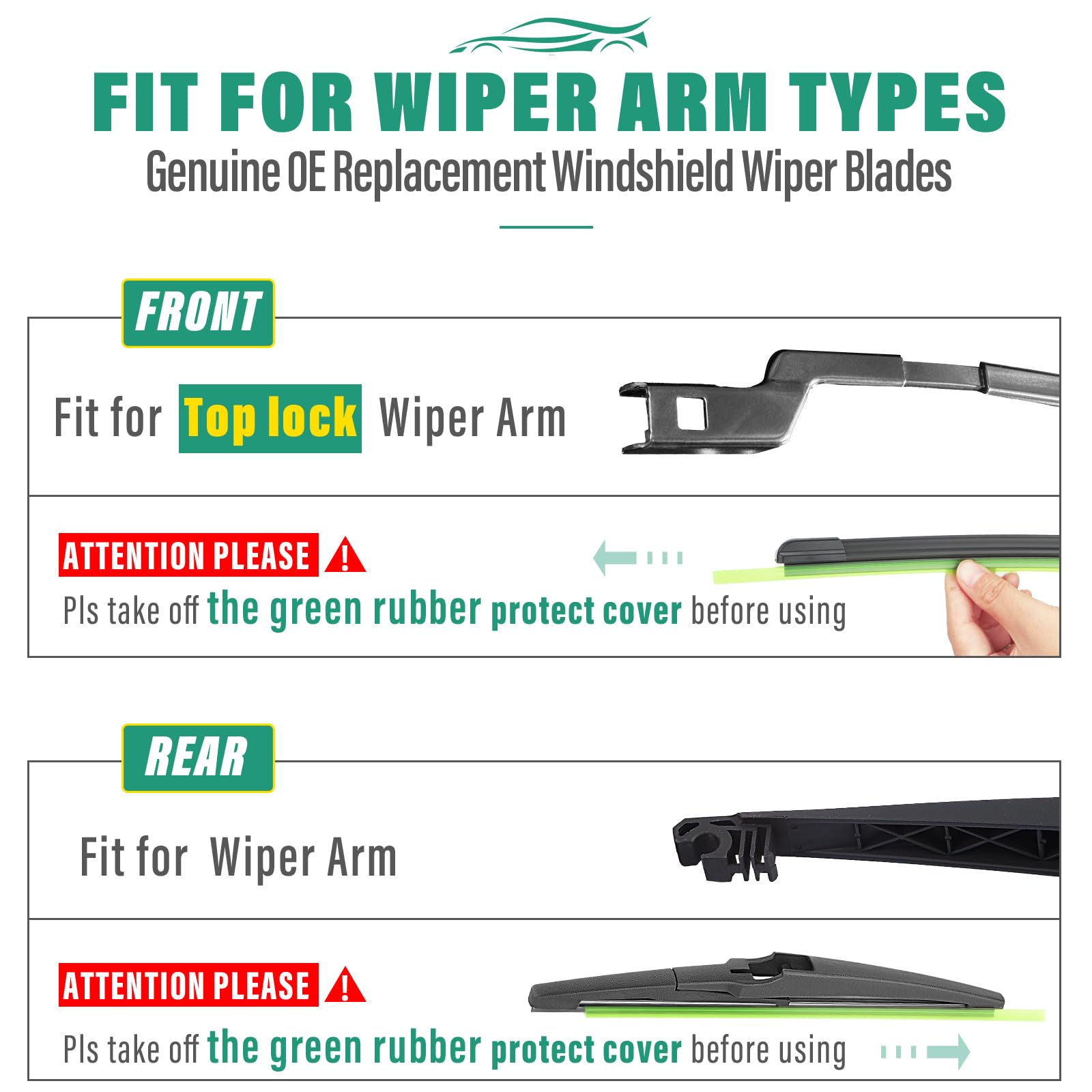 WINDSMILE Trax wipers offer quiet operation with balanced contact.