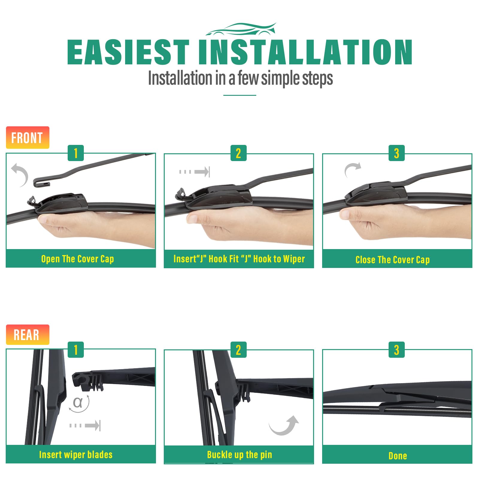 WINDSMILE UV-resistant blade material for long-lasting durability.