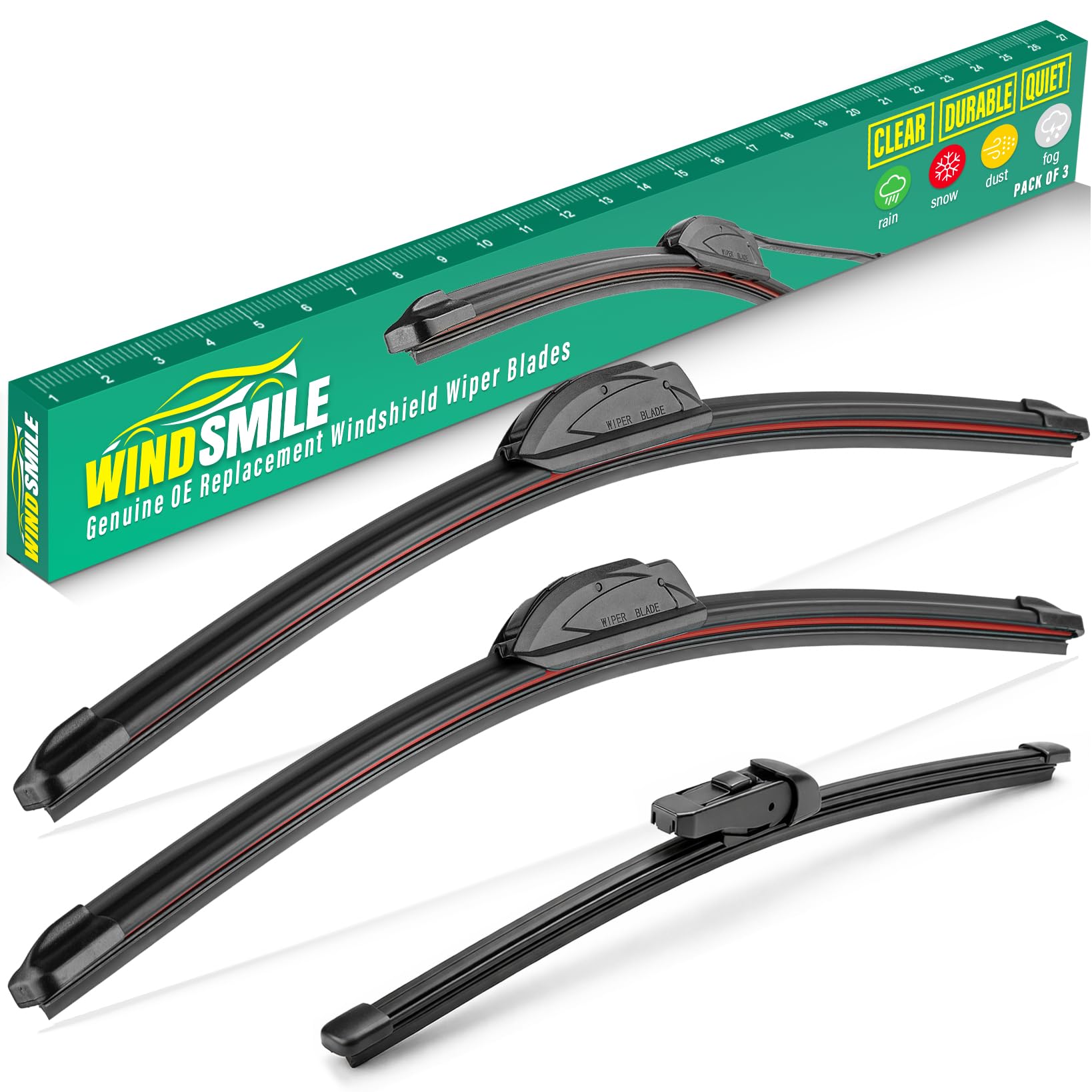 WINDSMILE 26 inch front blade for Hyundai Santa Fe delivers clear visibility