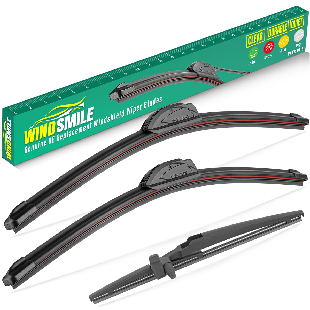 WINDS MILE 24-front wiper blade for Toyota 4Runner delivers streak-free daytime visibility.