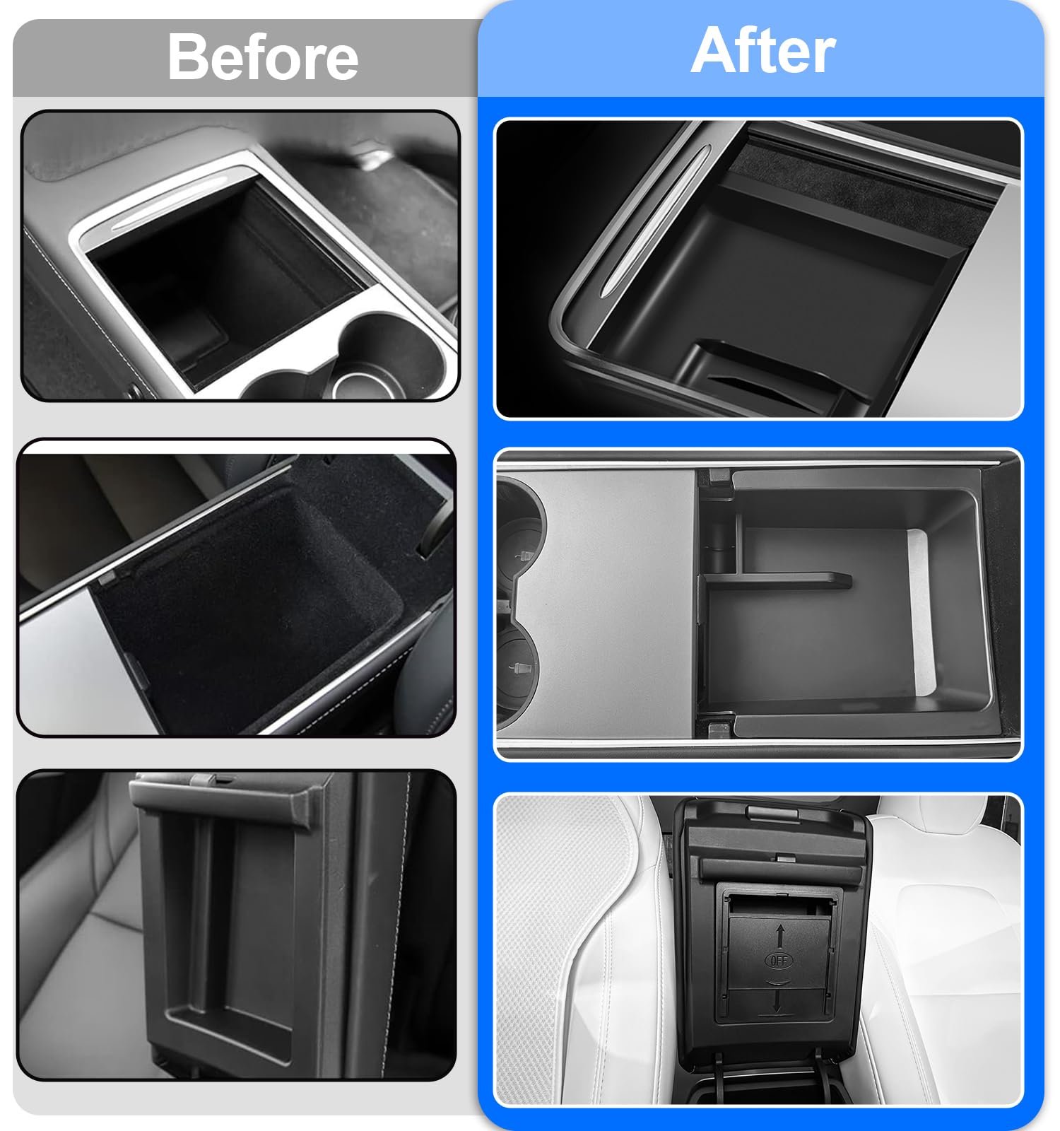 WinDu armrest storage tray keeps essentials within reach during drives