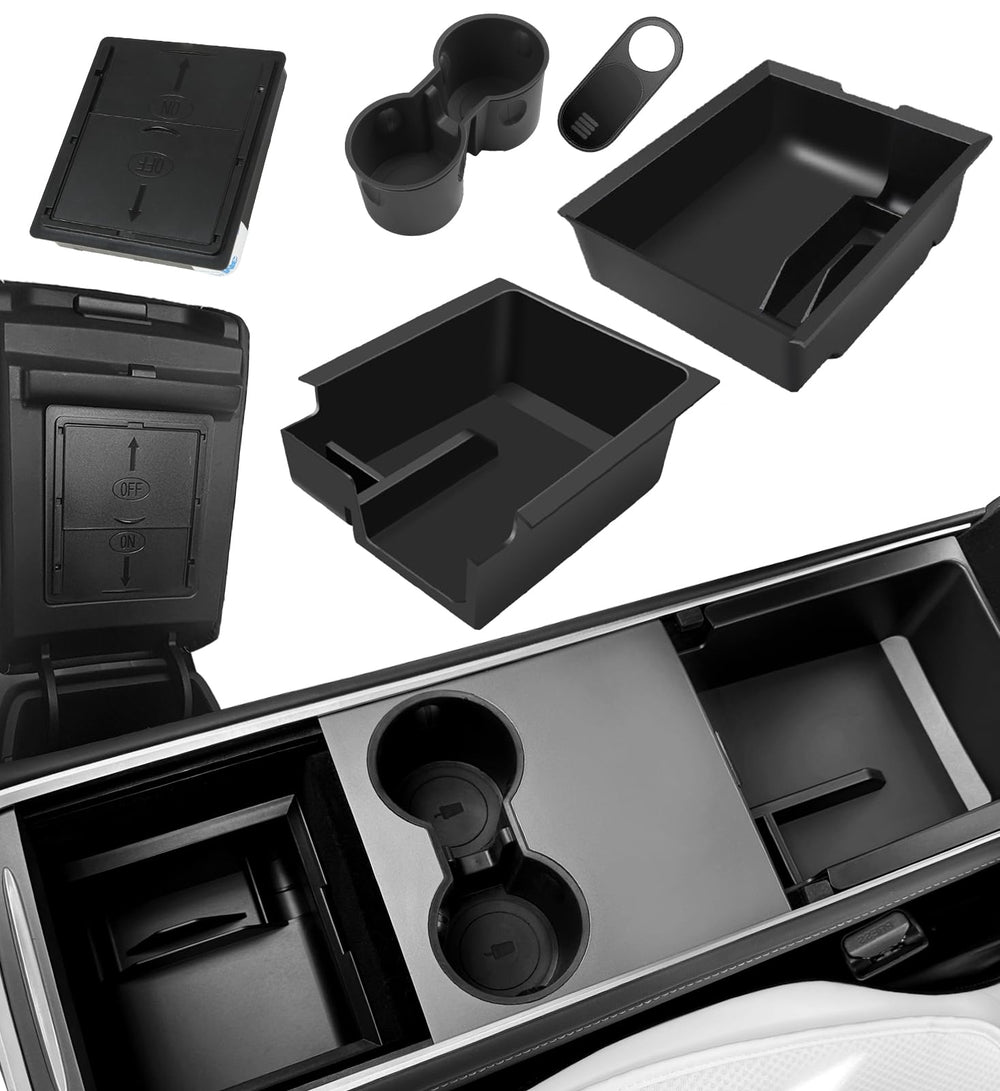 WinDu center console tray for Model Y enhances organization on the go