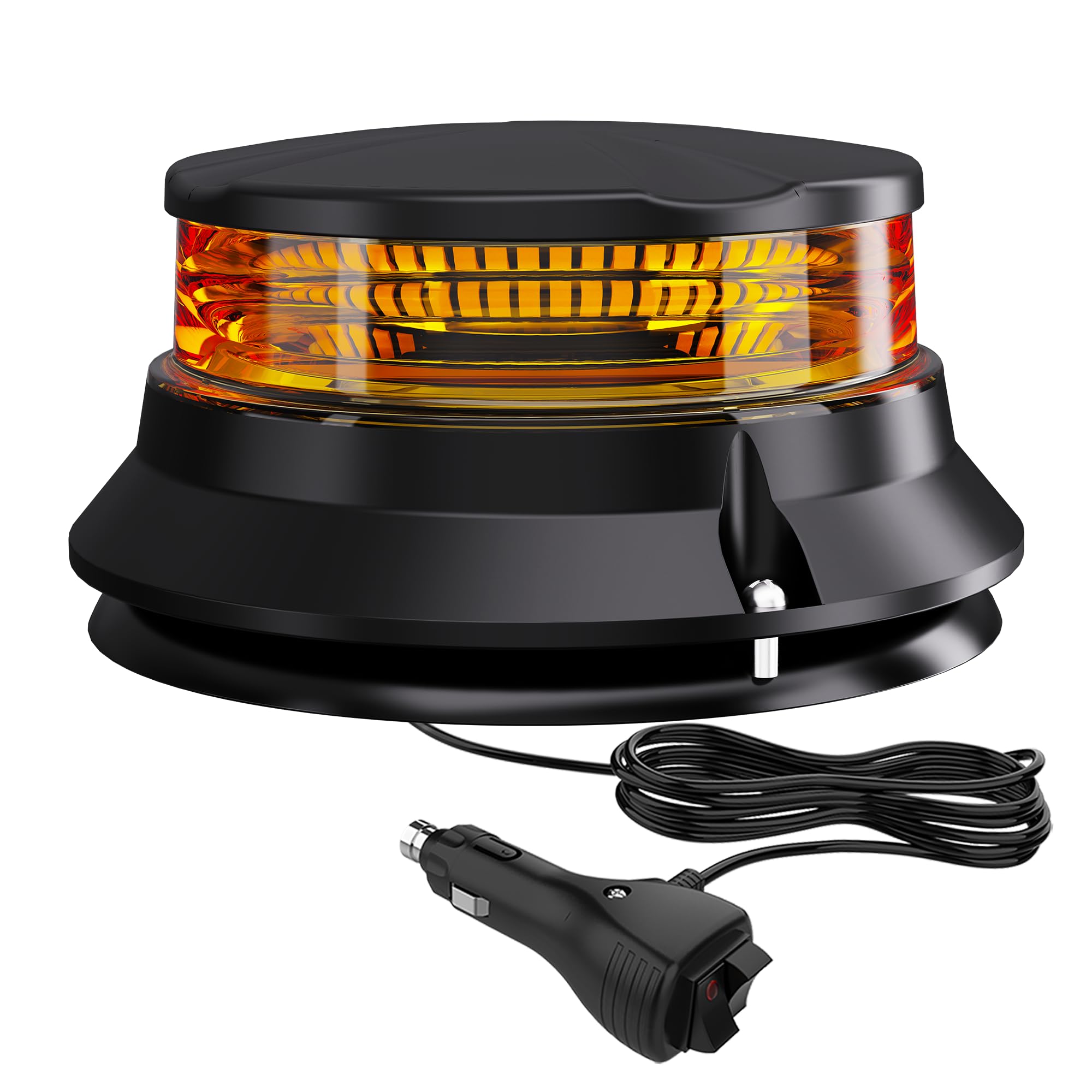 WINECO amber strobe beacon light side view boosts daytime visibility for safety