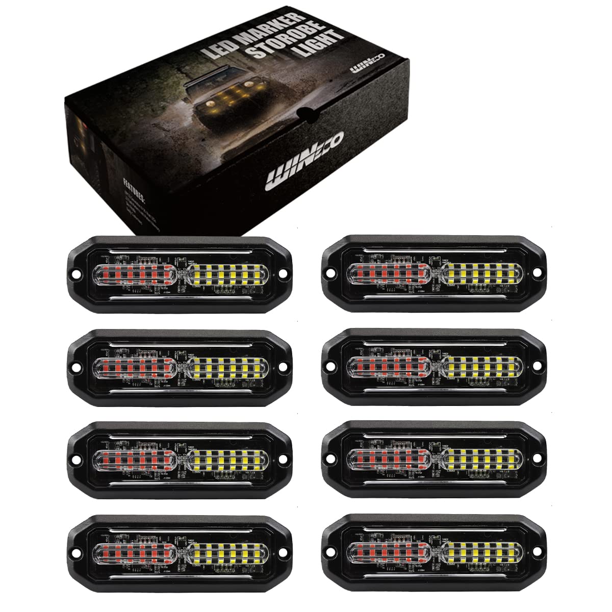 Wineco LED strobe kit compact housing enabling flush-mount installation