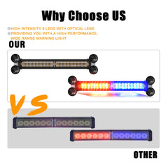 WINECO LED emergency bar connected to 12V power inside vehicle cabin.