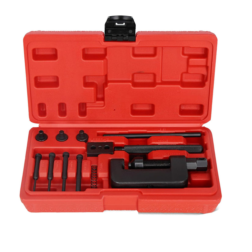 WINMAX chain breaker tool kit assembly for versatile repairs on bikes and motorcycles