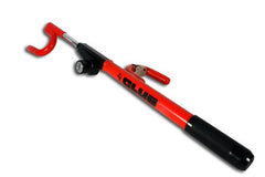 Winner International The Club 1000 steering wheel lock in red deters theft with visible deterrence.