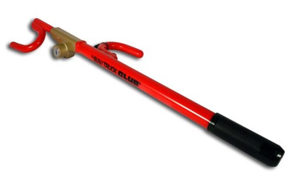 Winner International The Club 2100 wheel lock secures large vehicles and deters theft.