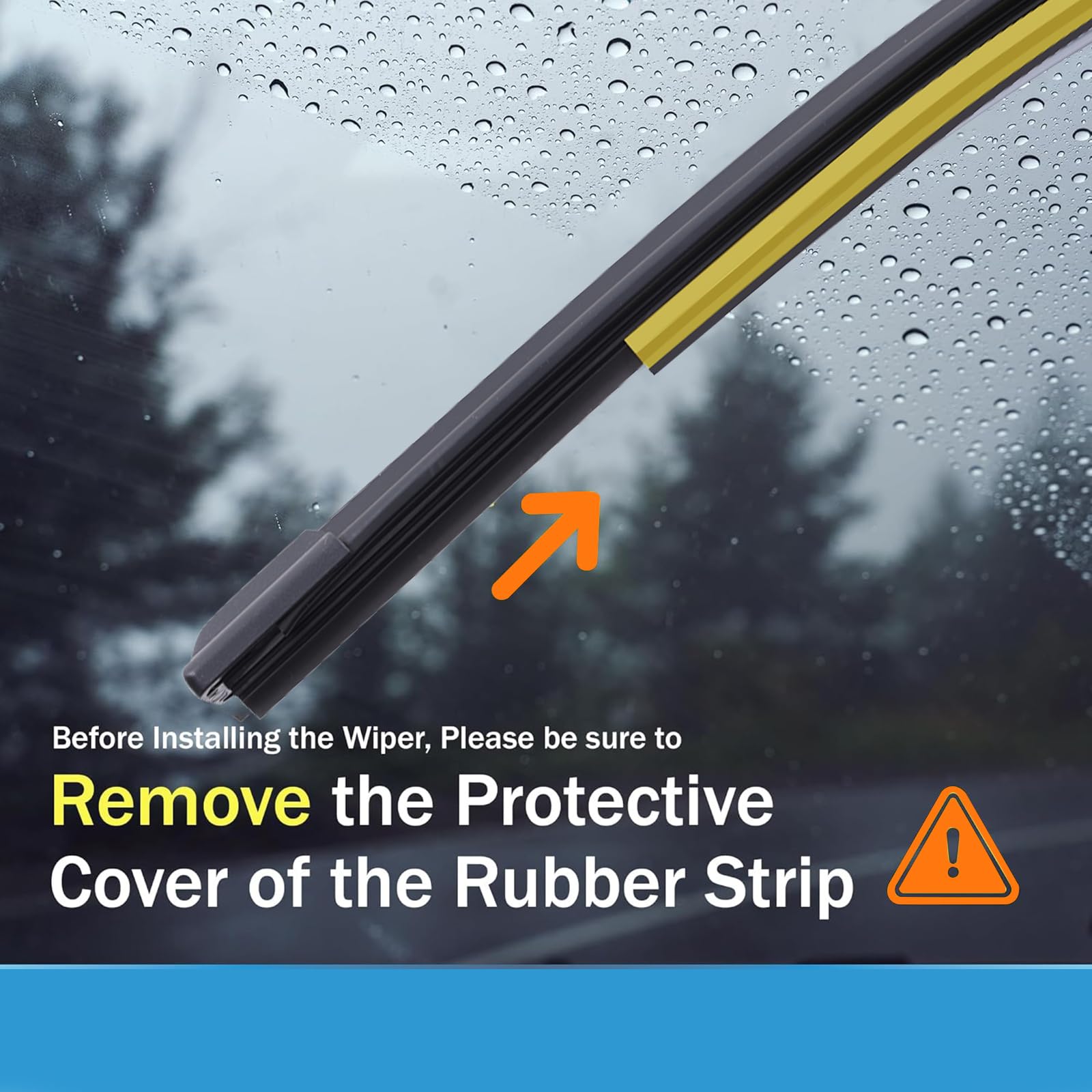 WINNERS X5 rear 14in wiper clears the rear window in rain