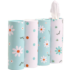 Winoo Design car tissue holder round cylinder mounted in cup holder for easy reach