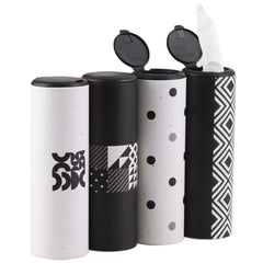 Winoo Design car tissues cylinder with cap for easy cup holder access