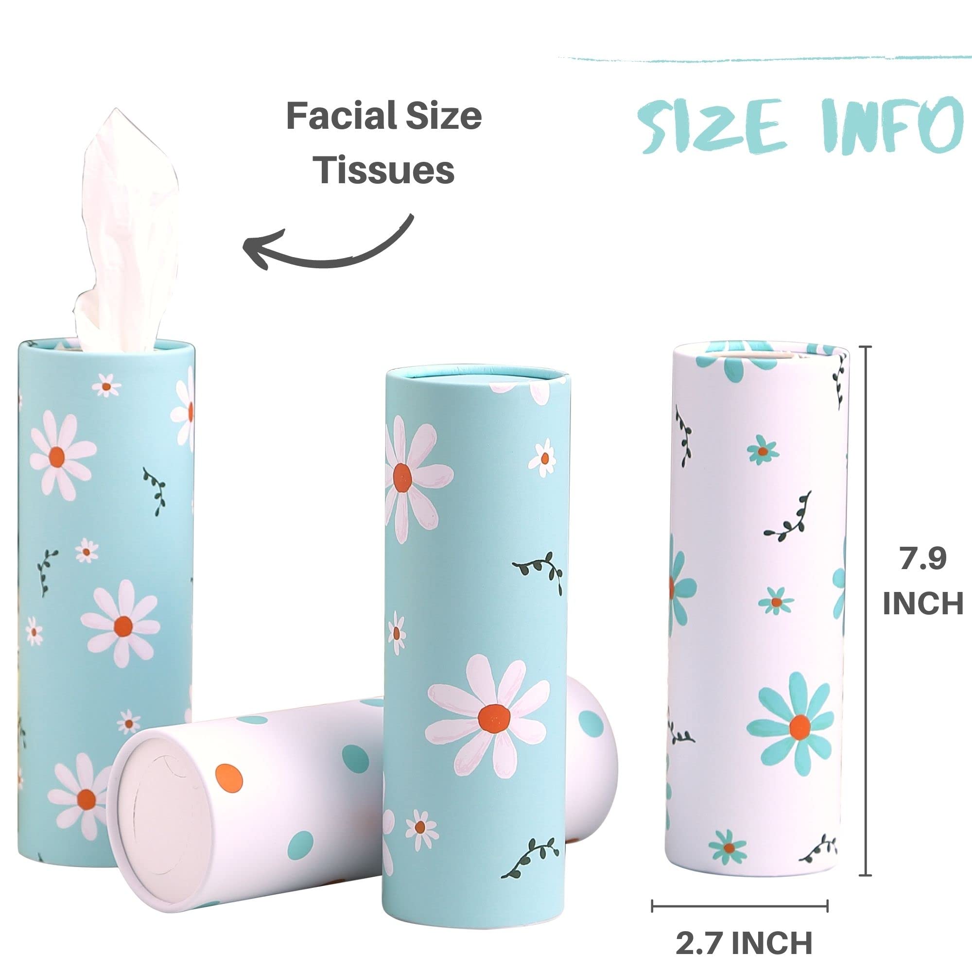 Winoo Design round tissue cylinder adds chic decor while keeping tissues handy