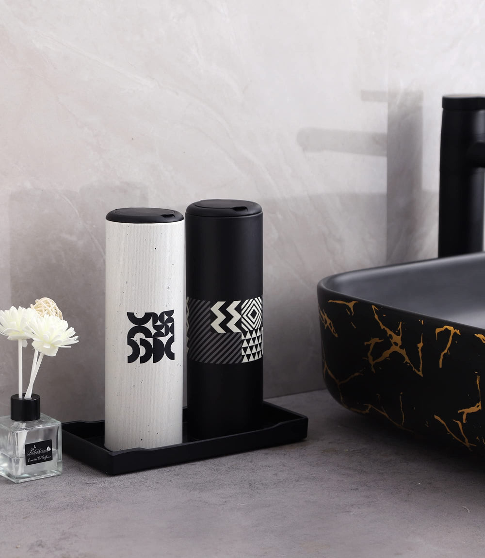 Large facial tissues in a round container by Winoo Design