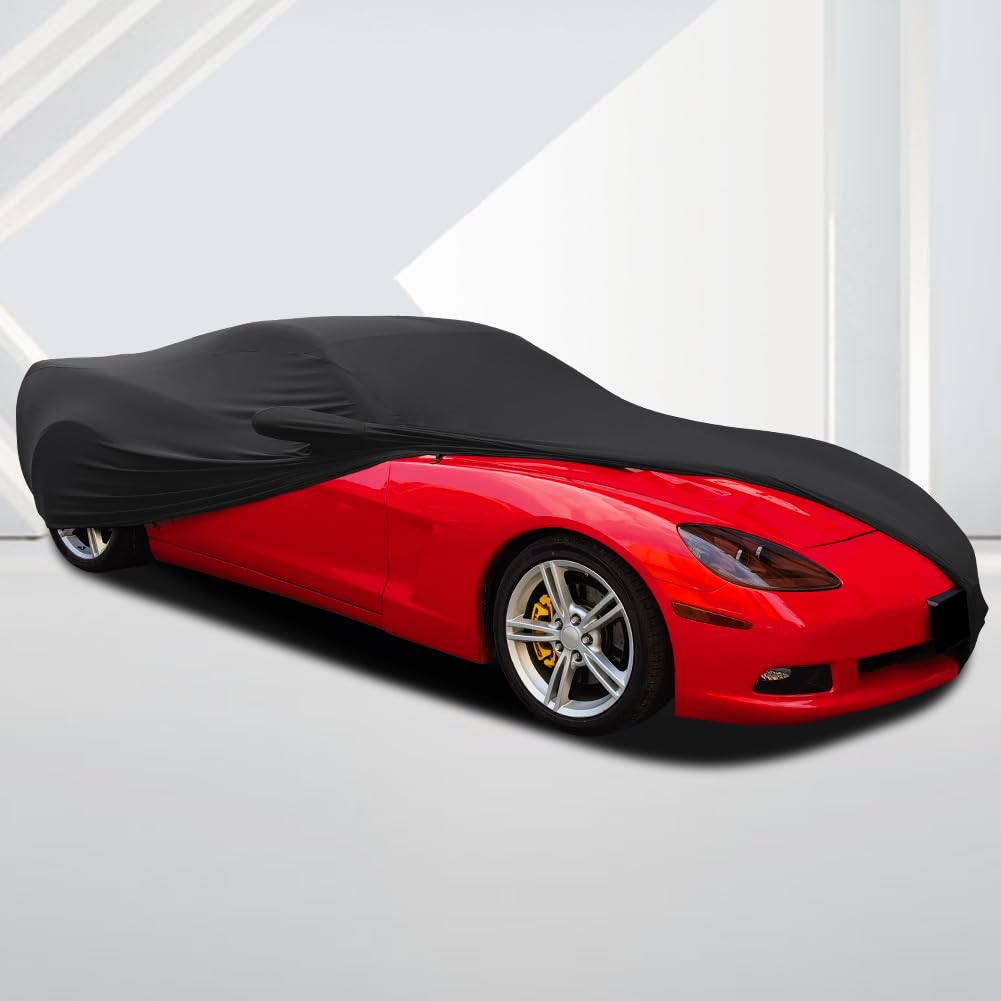 Soft stretch fabric minimizes wrinkles, preserving sleek car lines