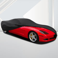 Soft stretch fabric minimizes wrinkles, preserving sleek car lines