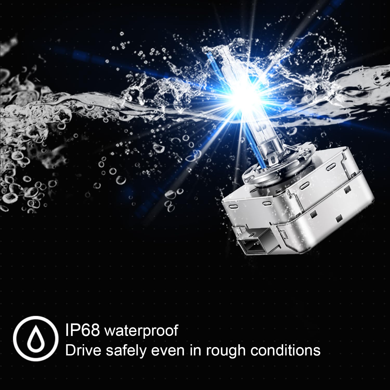 WinPower D1S on-road glow highlighting 8000K color for modern appearance
