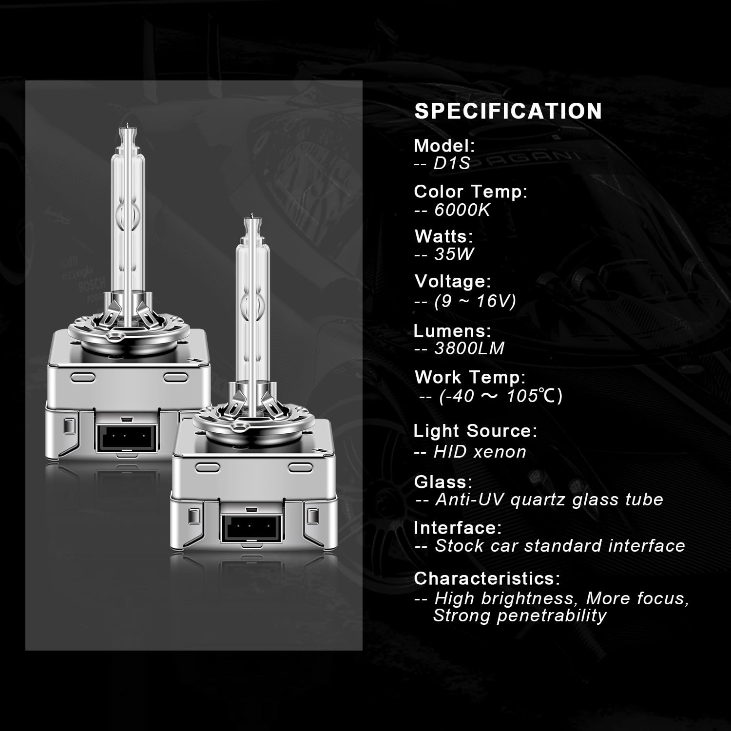 WinPower D1S bulb base and aluminum body designed for heat resistance