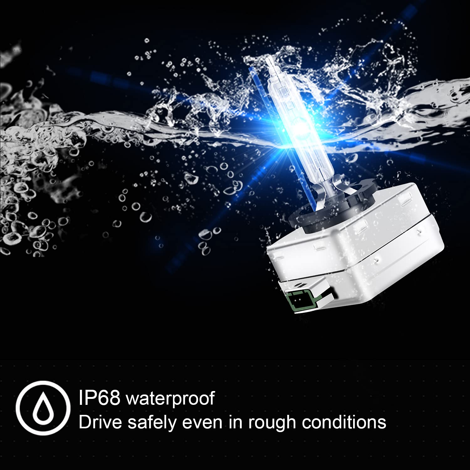 Long life up to 3000 hours from WinPower D3S bulbs.
