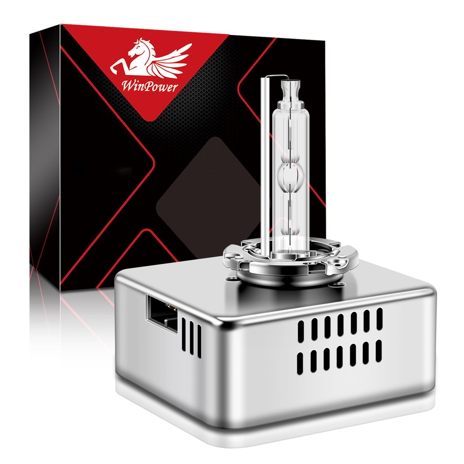 WinPower D5S xenon HID bulb emits 6000K cool white for clear night visibility