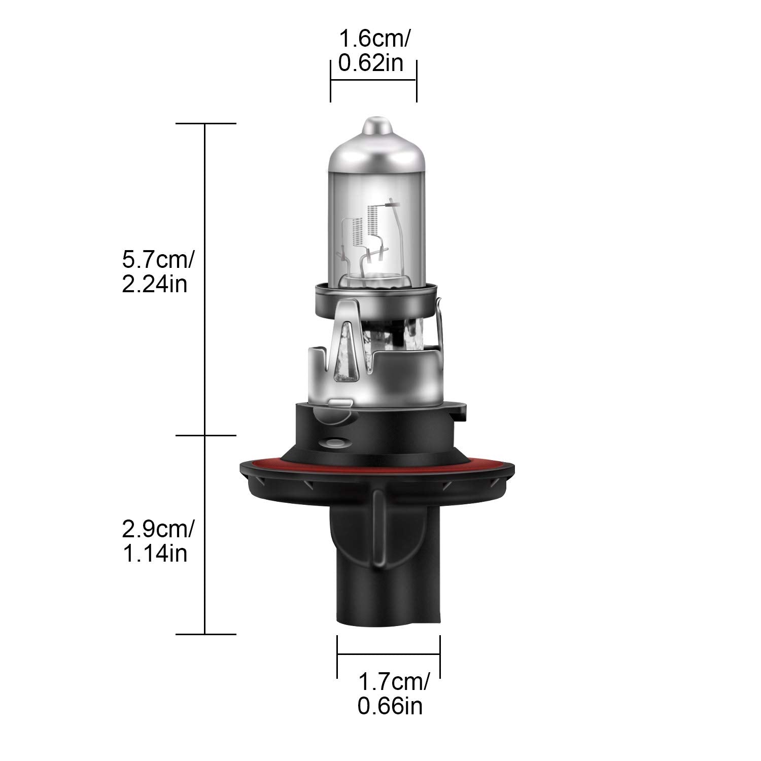 WinPower H13 road visibility test demonstrates improved nighttime clarity.
