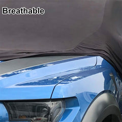 WinPower elastic hem seals the cover to prevent movement on the vehicle.