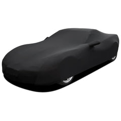 WinPower indoor car cover shields the vehicle from dust in underground garages.