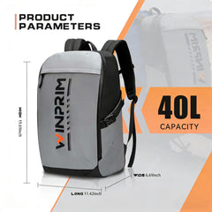 WinPRIM 1680D oxford fabric and waterproof coating resist wear and weather.