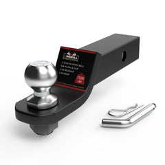 WINSBULL ball trailer hitch with 2-5/16 inch ball for reliable towing of boats and campers.