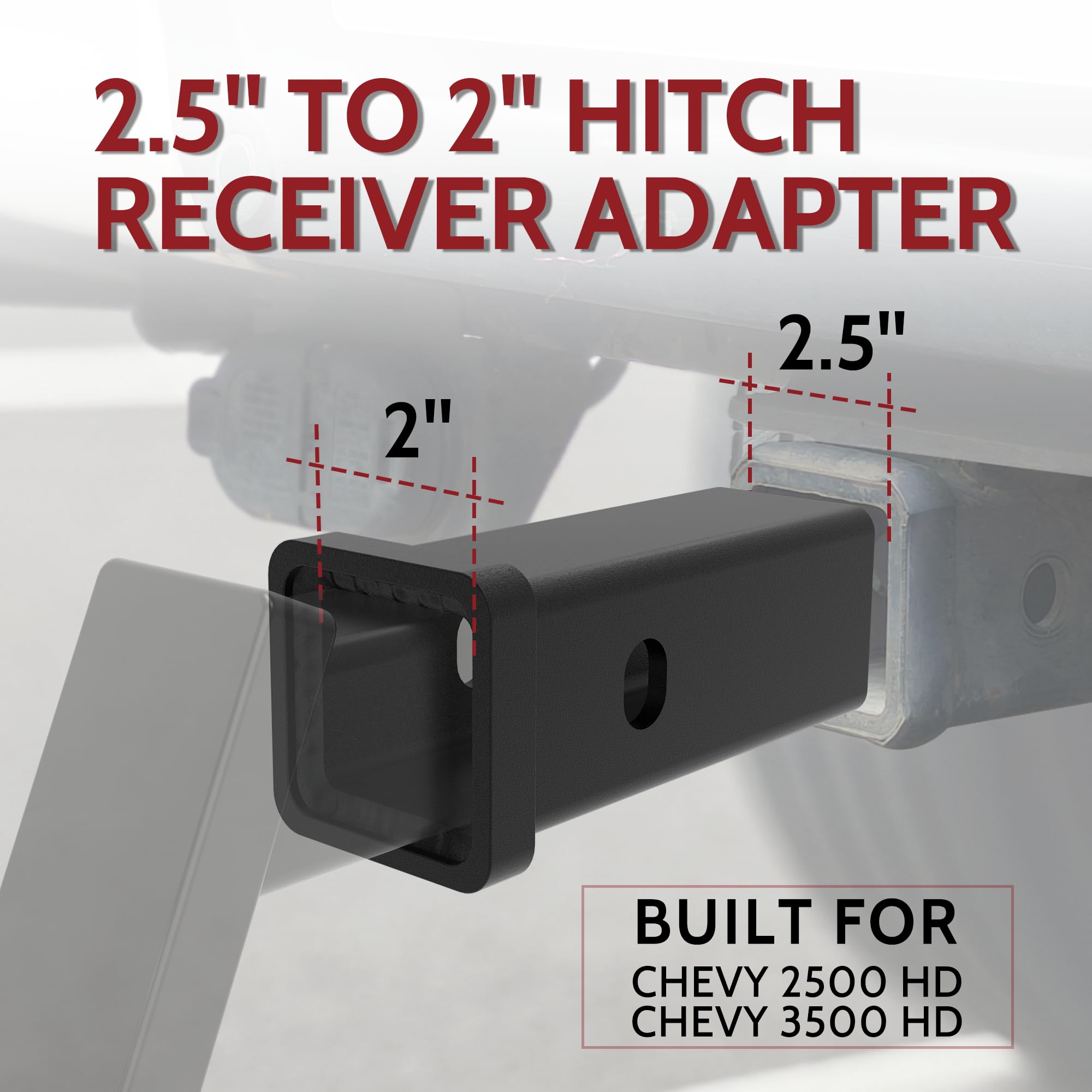 WINSBULL reducer fitted to Chevy Silverado 2500HD for precise, wobble-free alignment